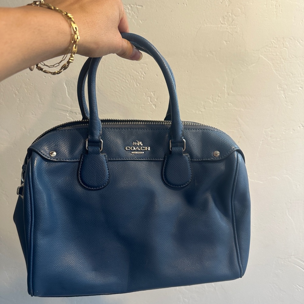 Coach Pebble Blue Purse